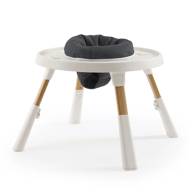 Oyster Home Highchair 4v1 detská jedálenská stolička – Fossil, čierna