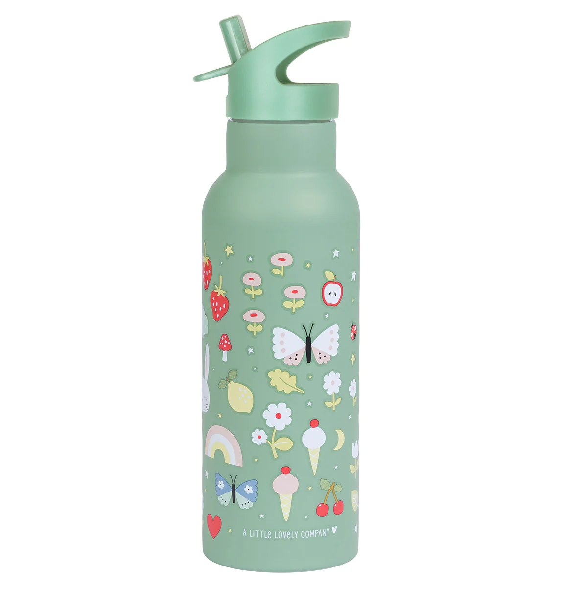 A Little Lovely Company - antikorová fľaša na pitie, 500 ml - radosť