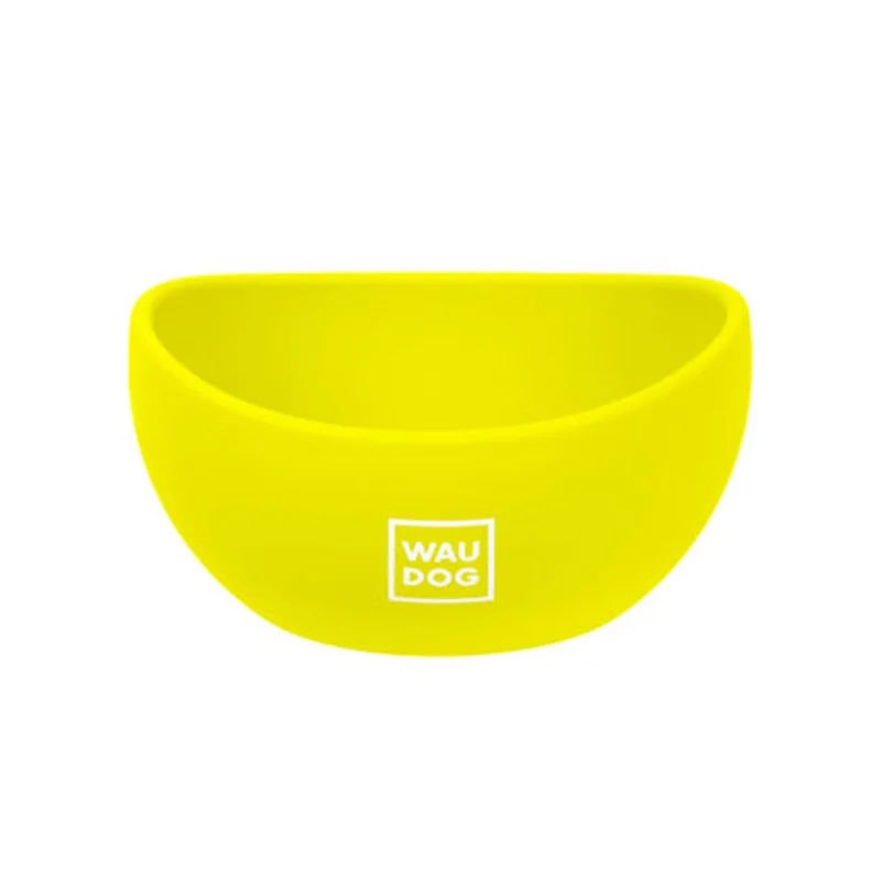 Silikónová miska pre mačku alebo psa žltá 250ml