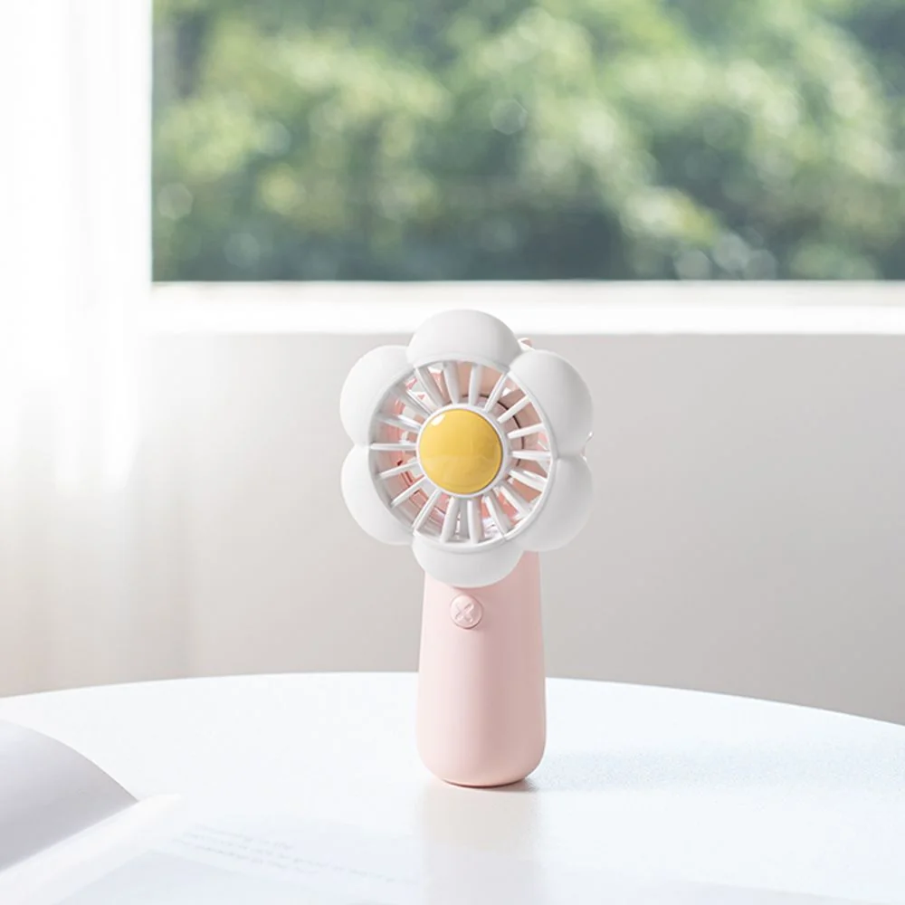 Mini prenosný ventilátor, ružový