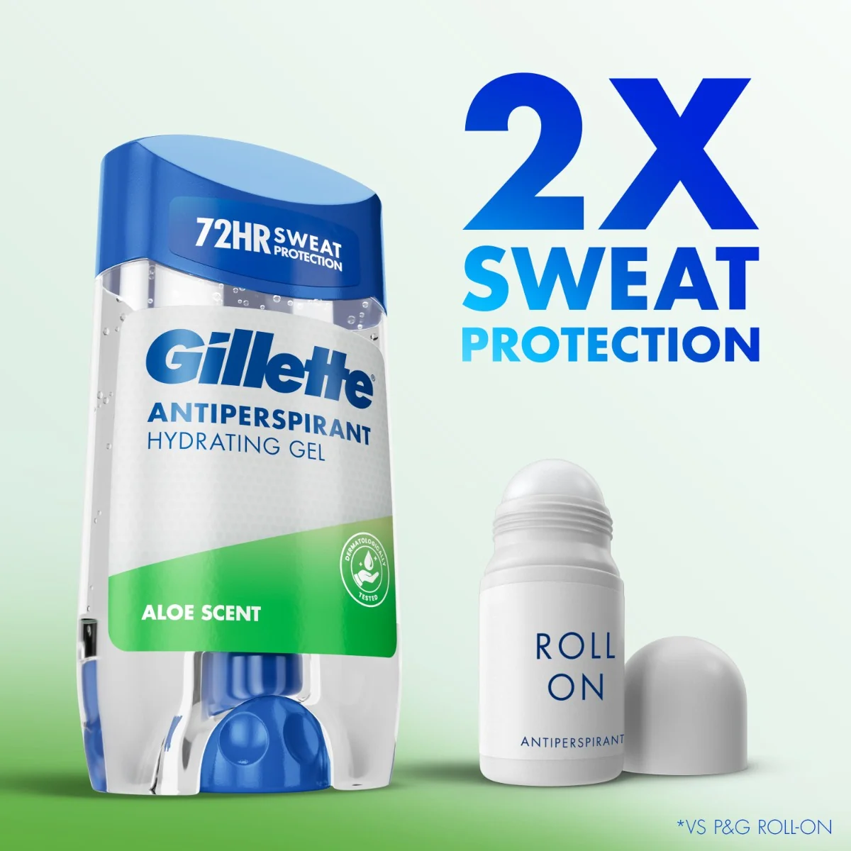 Gillette Aloe Scent Pánsky deodorant-antiperspirant 70 ml