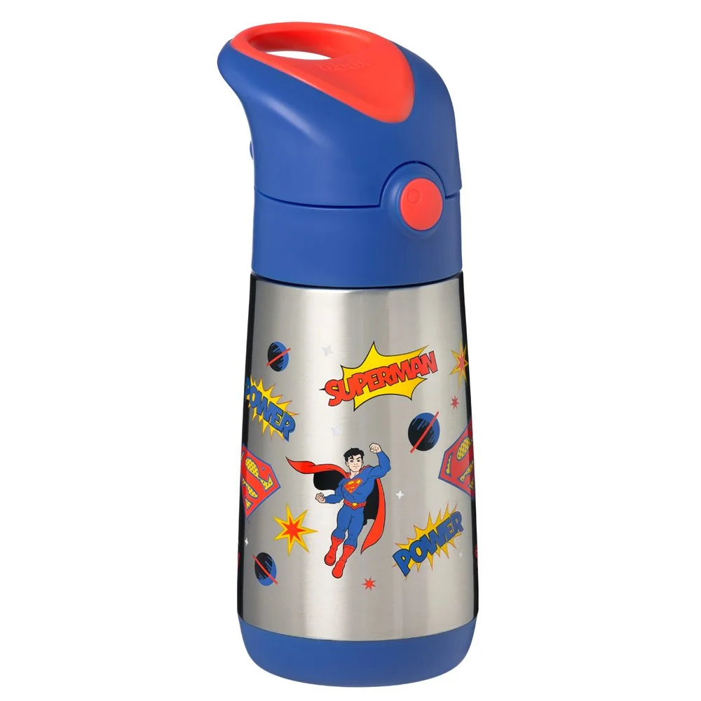 Termoska na pitie so slamkou 350 ml Superman, nerezová oceľ