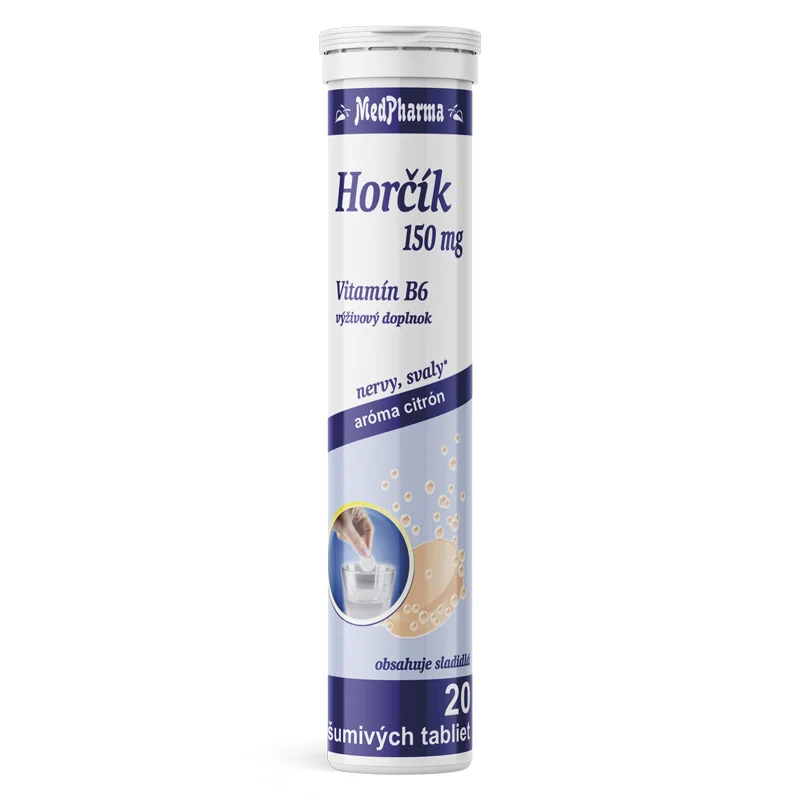 MedPharma HORČÍK 150MG+B6 1×20 tbl, výživový doplnok