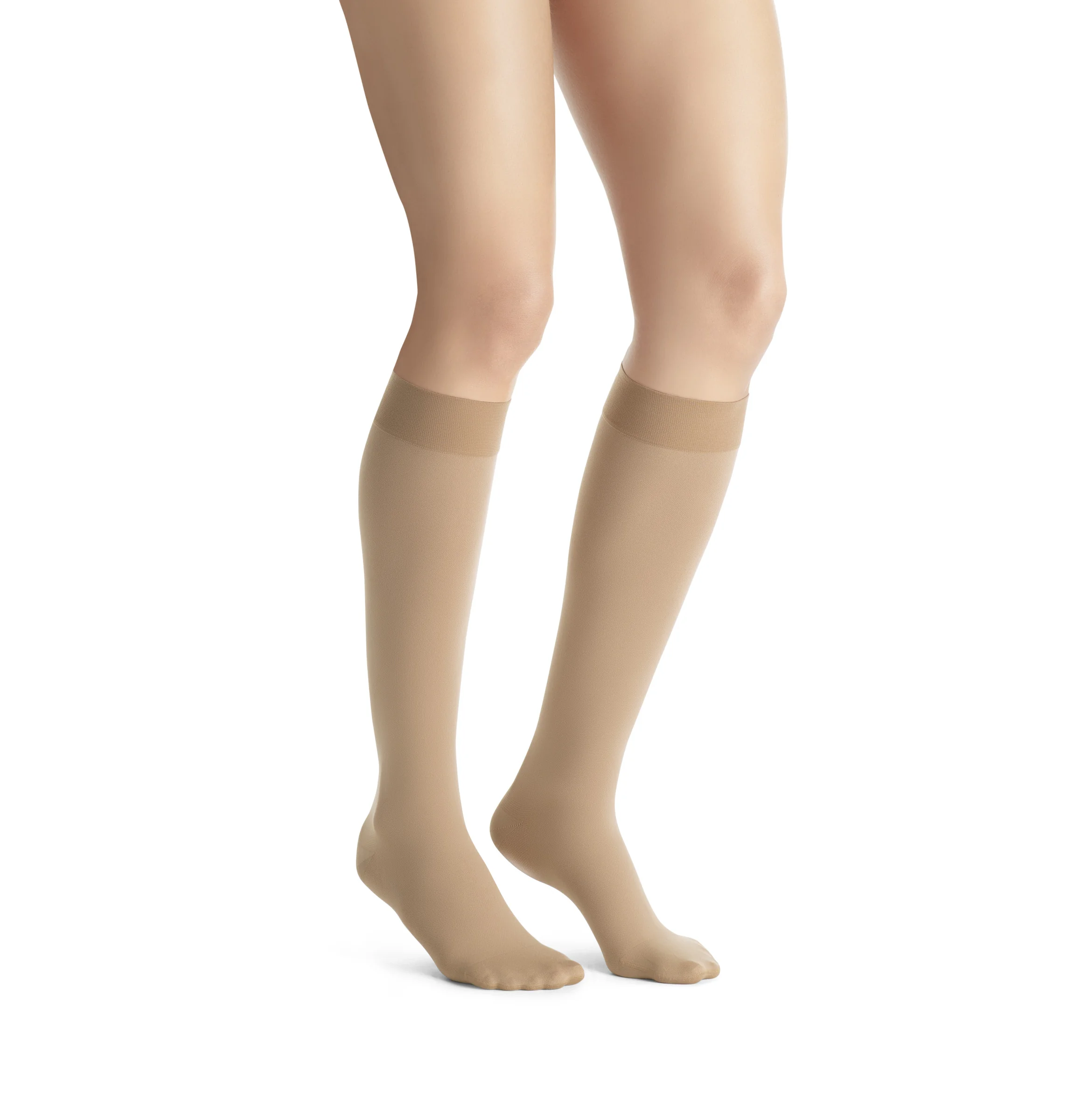 JOBST Opaque 1 - lýtkové pančuchy so špicou - kratšia dĺžka - karamelová - veľkosť III 1 pár