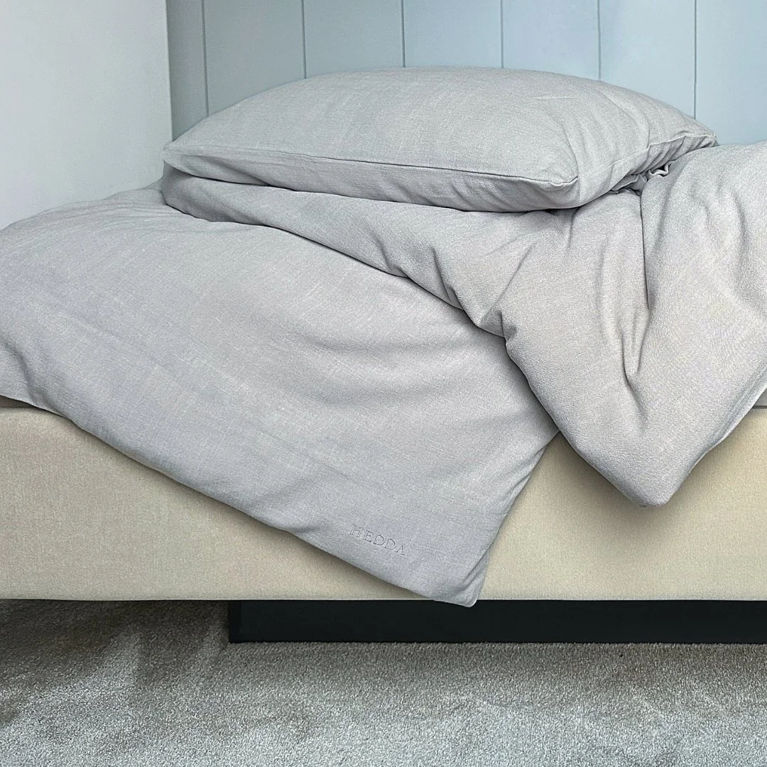 Ľanové obliečky Naira svetlosivé rozmer: obliečka na paplón 140 x 220 cm