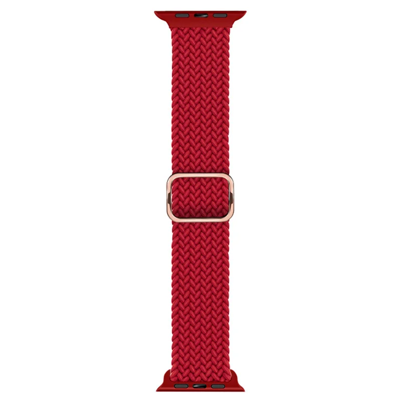 BStrap Elastic Nylon remienok na Apple Watch 42/44/45mm red