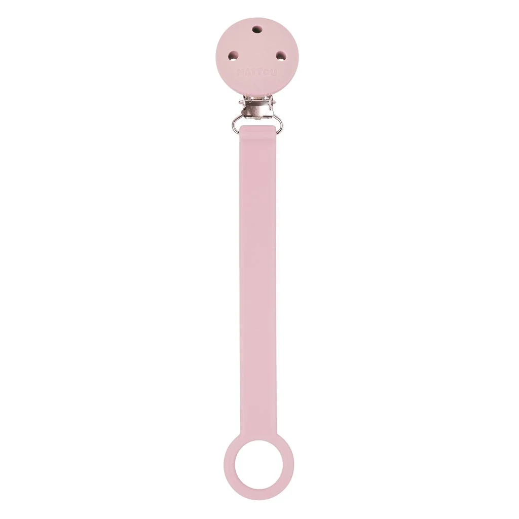 Klip na cumlík silikón pink