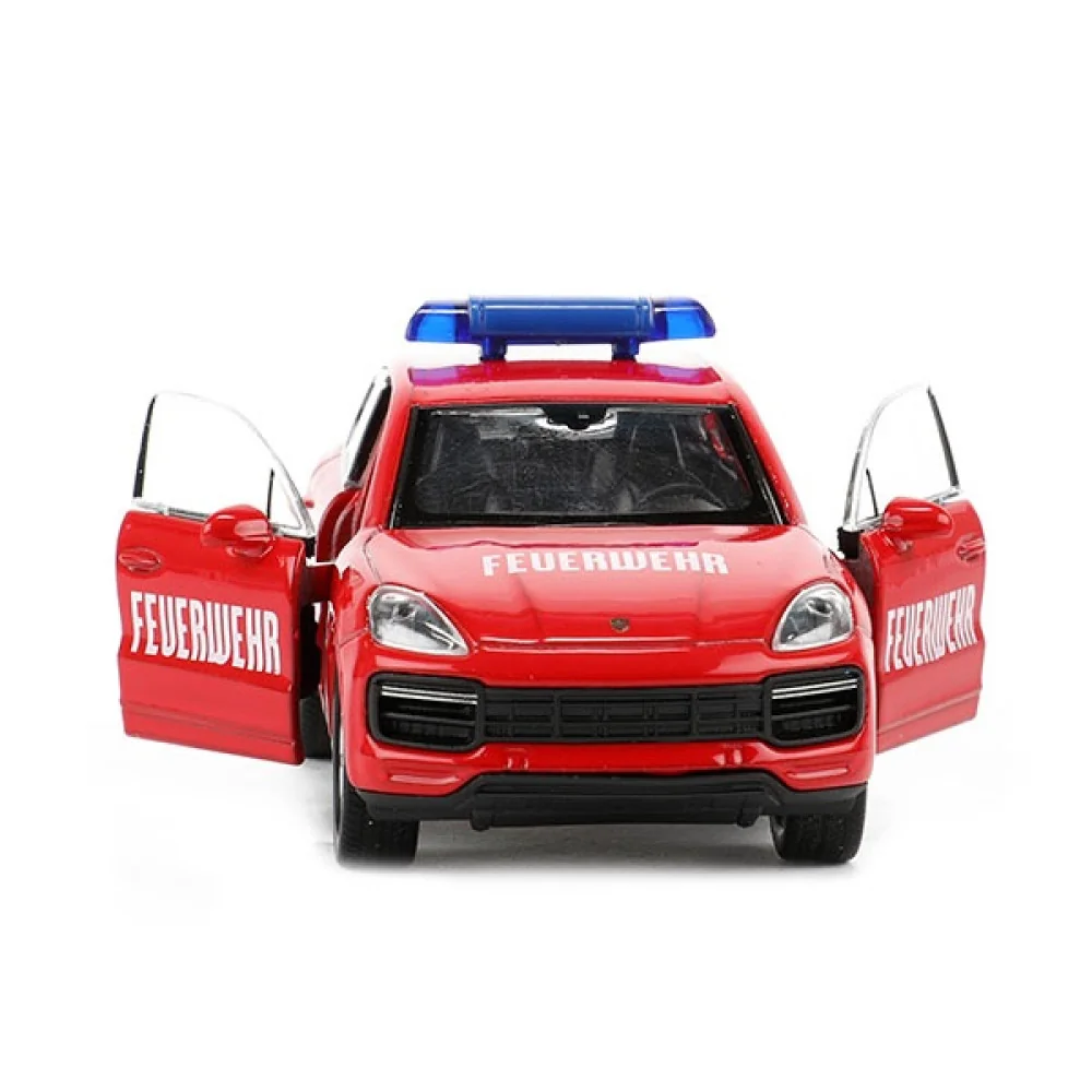 Porsche Cayenne Turbo požiarnik - Kovový model WELLY-Toi Toys