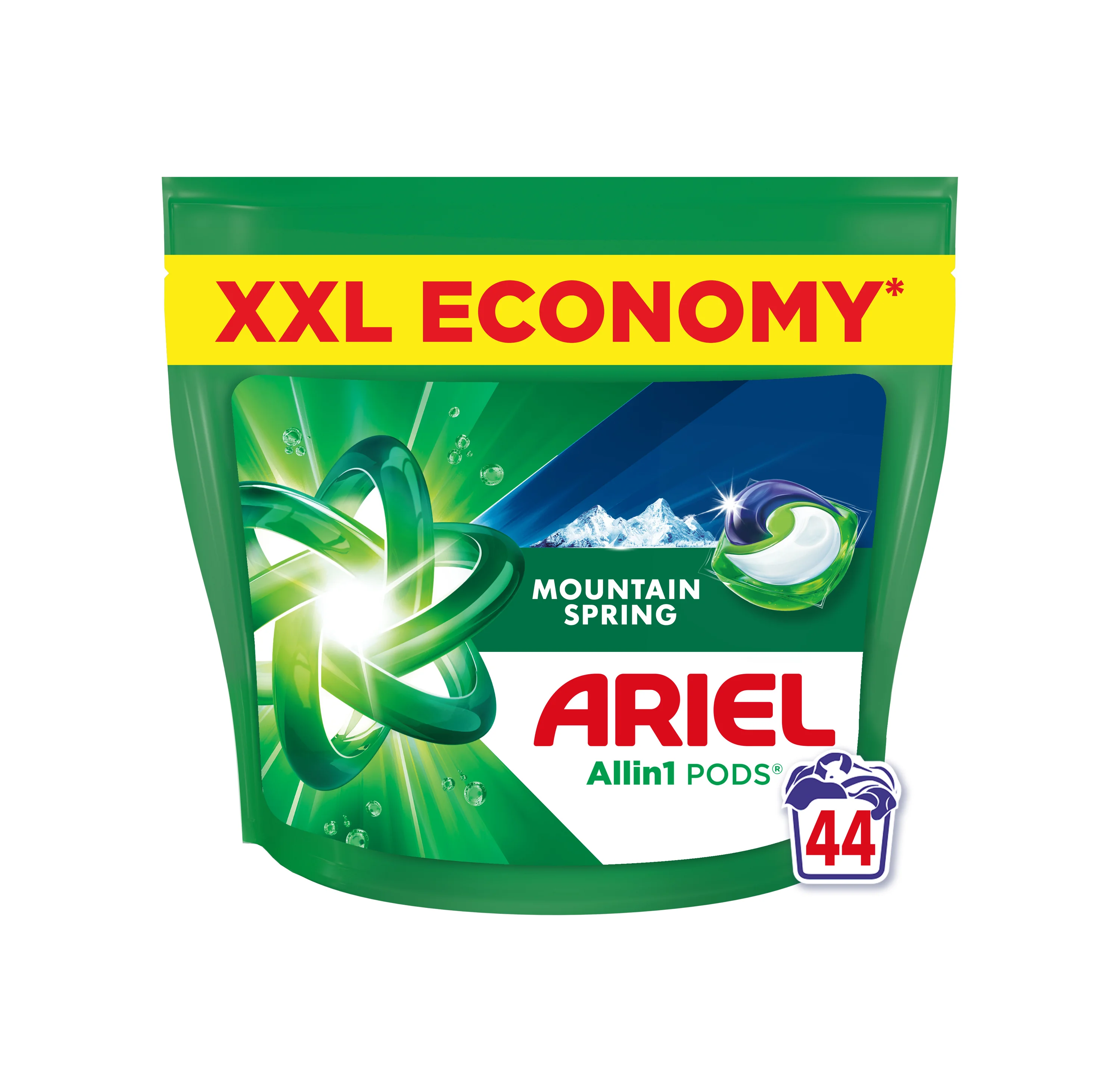 Ariel Mountain Spring Allin1, kapsuly na pranie, 44 praní 44 ks