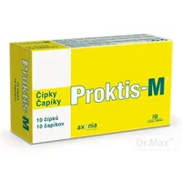 PROKTIS-M rektálne čapíky na hojenie rán s obsahom kyseliny hyalurónovej