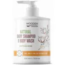 Wooden Spoon Detský sprchový gél/šampón na vlasy 2v1 Cotton Kiss 300 ml