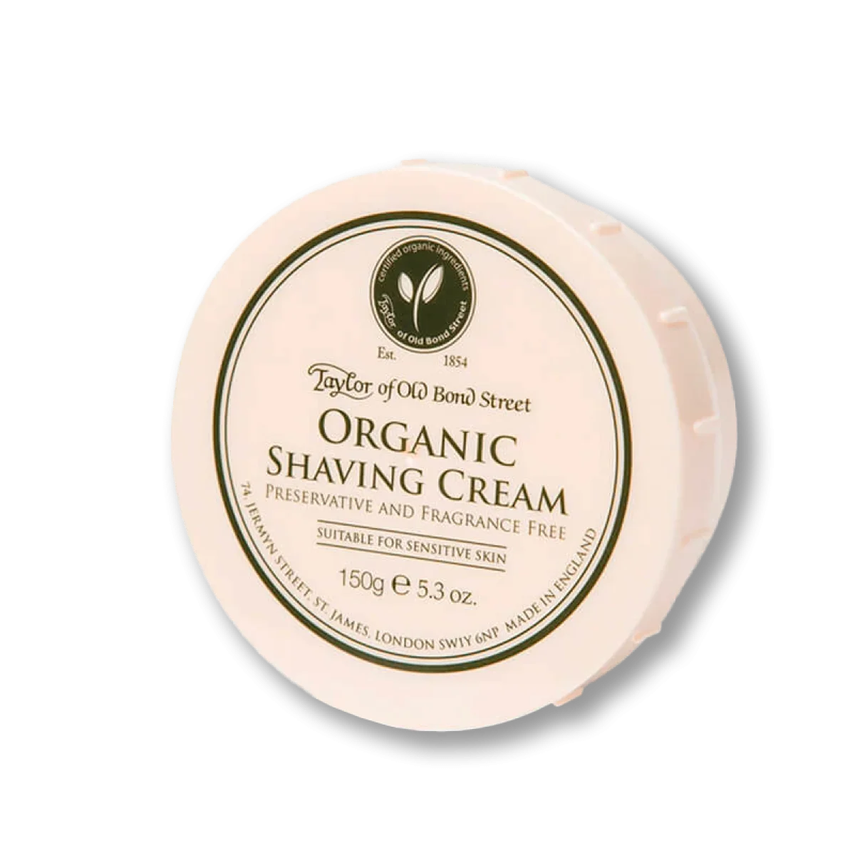 Krém na holenie Taylor of Old Bond Street Organic 150g