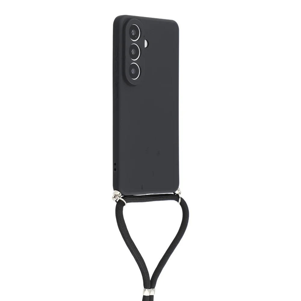 Puzdro s crossbody popruhom pre Samsung Galaxy A37 5G - Čierna