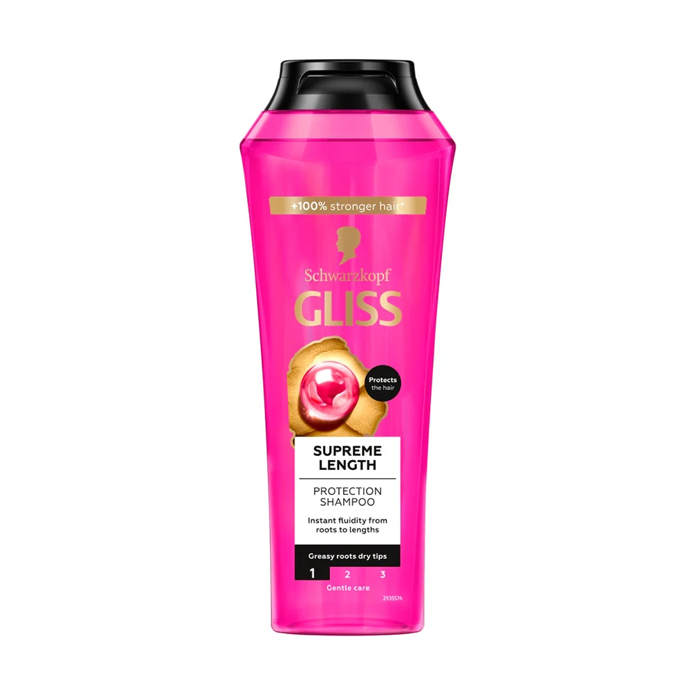 Schwarzkopf Gliss šampón Supreme Length 1×400 ml, šampón