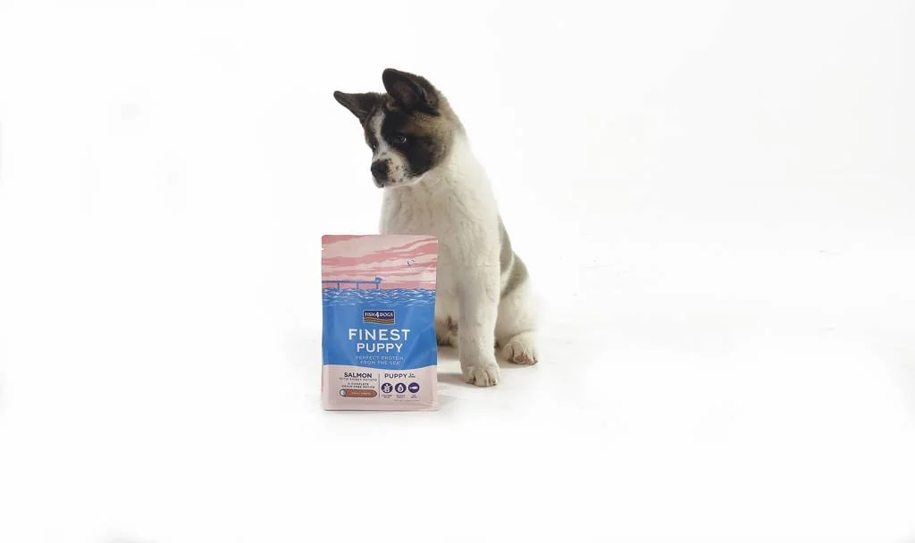 FISH4DOGS Granule veľké pre šteniatka Finest losos so sladkými zemiakmi 1,5 kg, 2m+ 1×1500 g, granule pre šteniatka