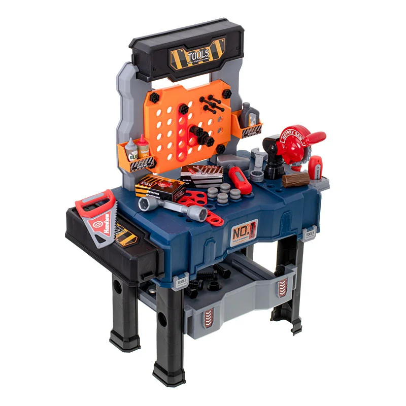 Sada detský stolík s náradím MOBILE TOOL TABLE 8035B 65ks