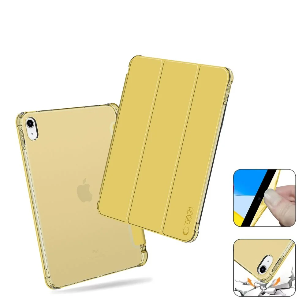 Tech-Protect SC Pen Hybrid puzdro na iPad 10.9'' 10gen 2022, žlté/priesvitné svitné