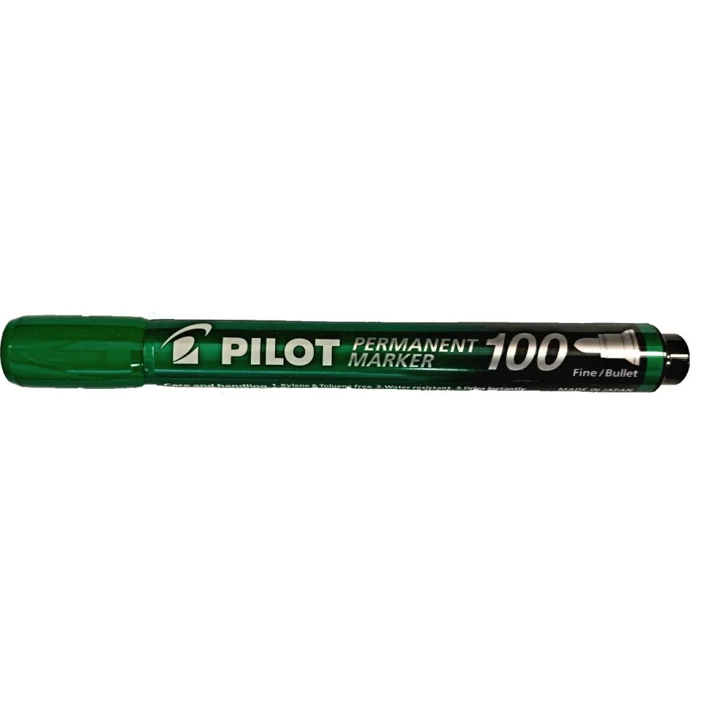 Pilot Permanentný alkoholový popisovač 100 1mm zelený 10ks-Pilot