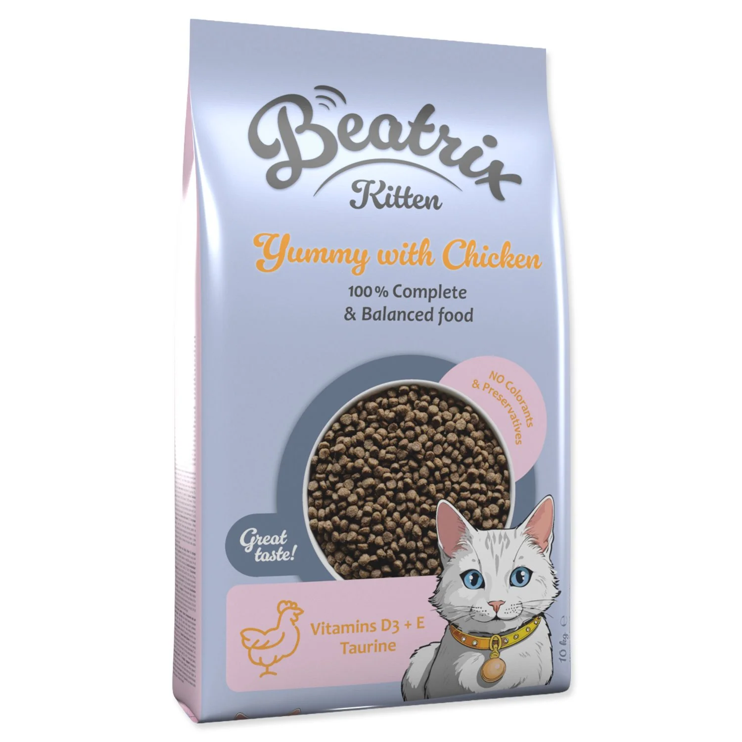 Krmivo Kitten s kuracím mäsom 10kg 10kg