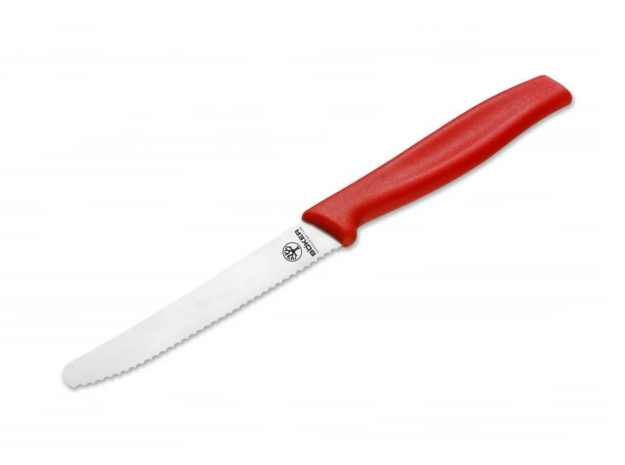 Böker Manufaktur Solingen nôž na pečivo 10,5 cm, červený