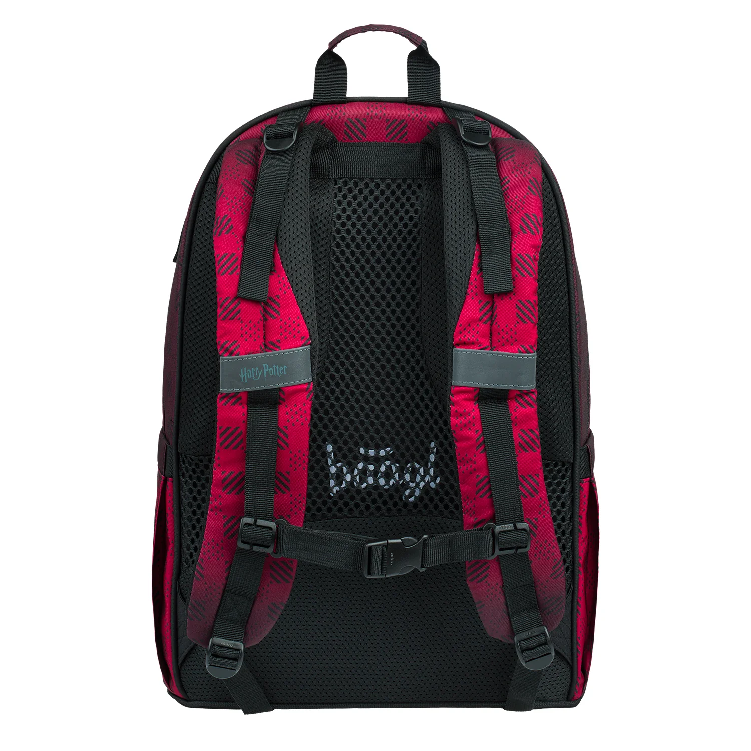 Baagl Školský batoh Skate Harry Potter Bradavice vínový 26 l, ergonomický