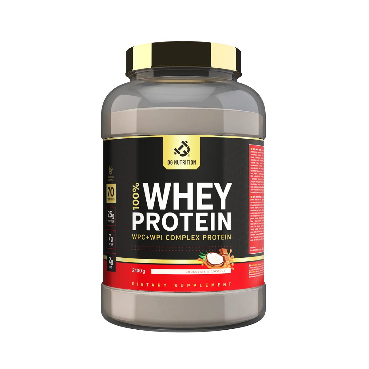100% Whey Performance Complex Čokoláda & Kokos 2100 g