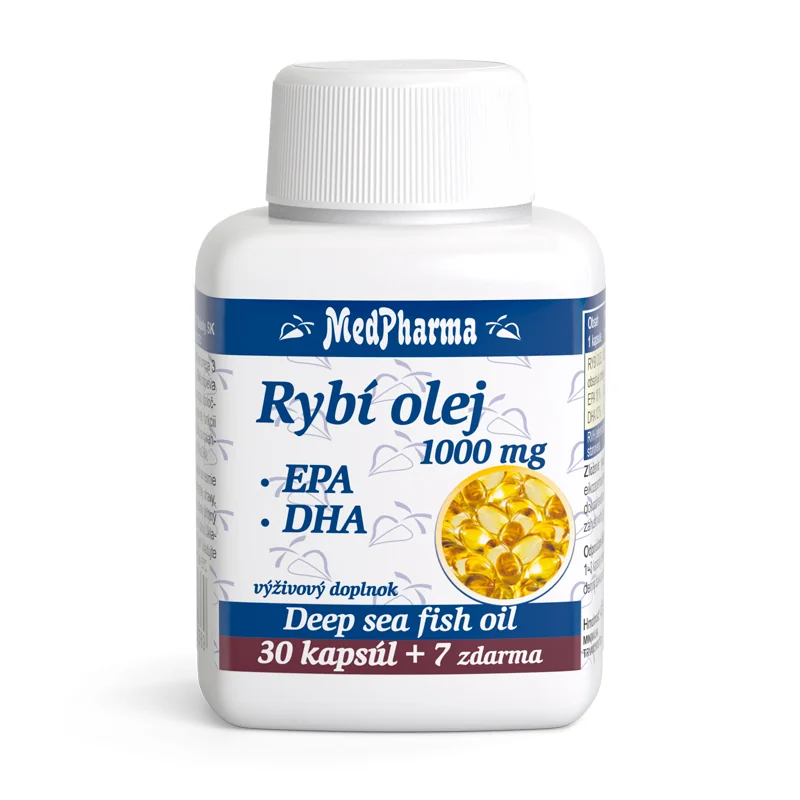 MedPharma RYBI OLEJ 1000 mg - EPA, DHA 1×37 cps, výživový doplnok