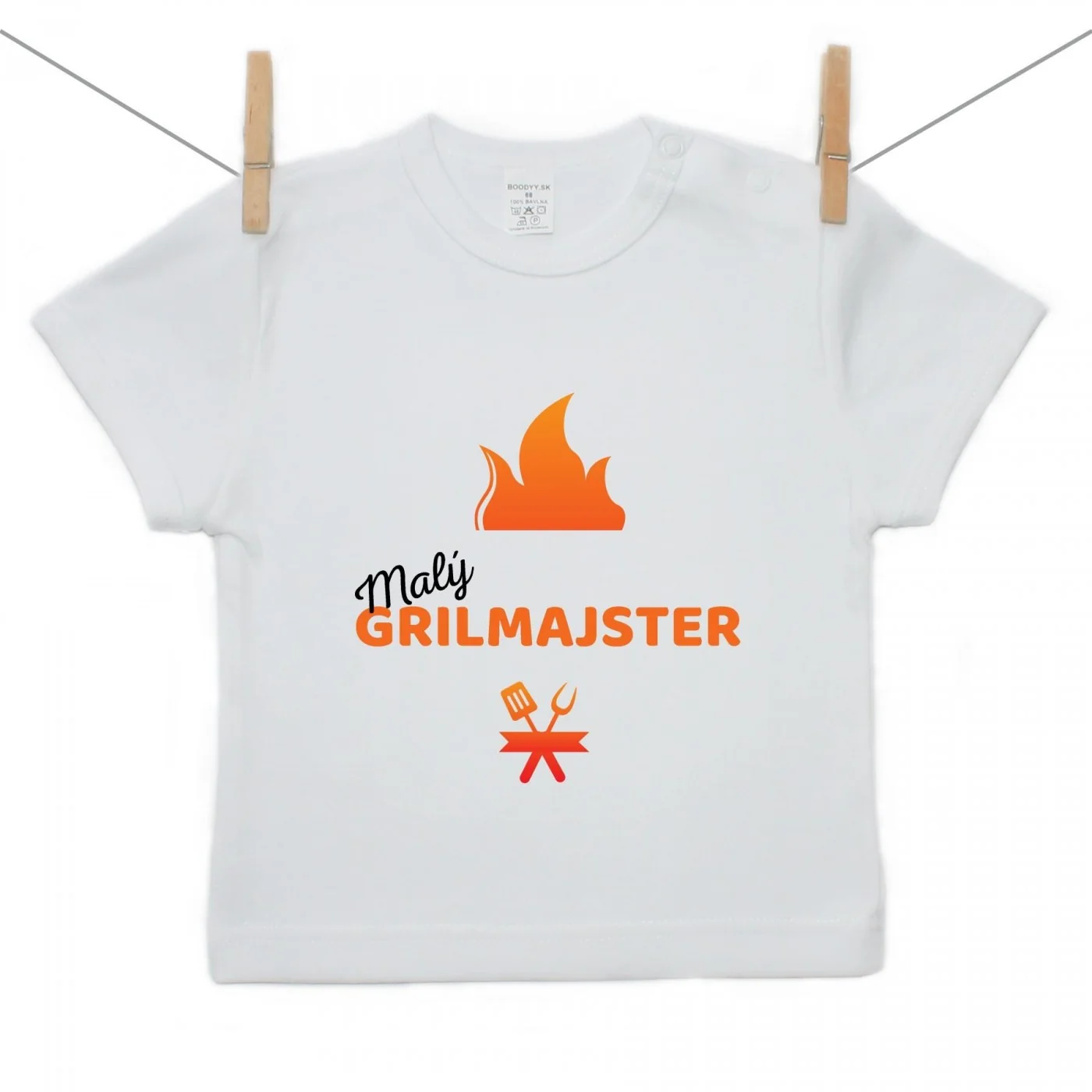 Boodyy Tričko s krátkym rukávom Malý grilmajster Veľkosť: 128