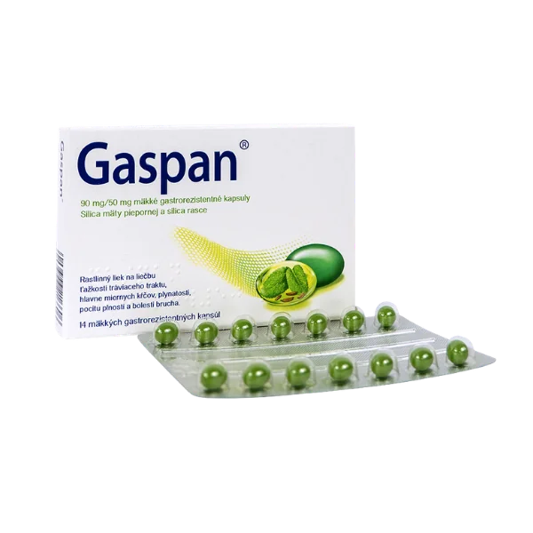Gaspan 90 mg/50 mg 1×14 cps, enm (blis.PVC/PVDC/Al)