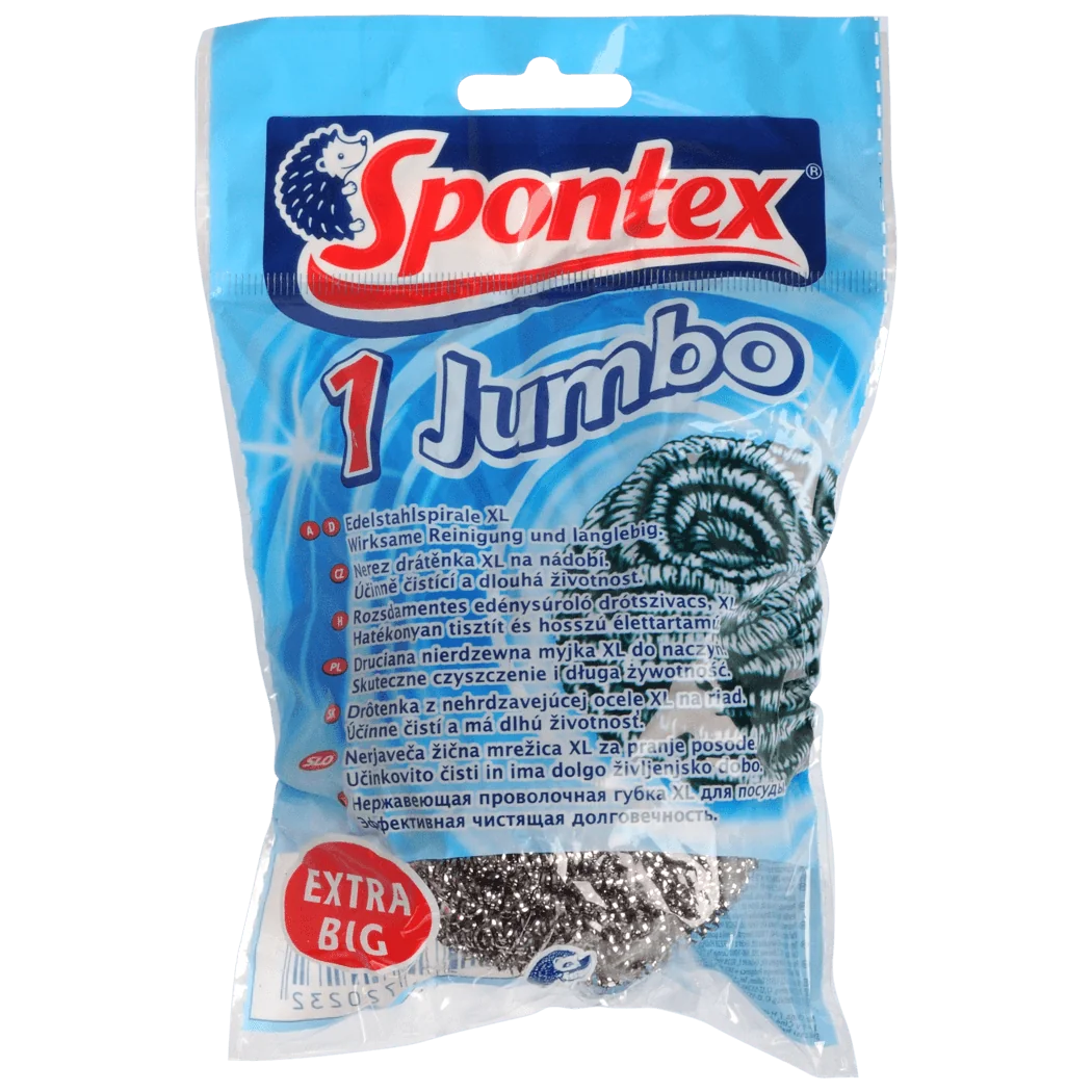 Spontex Jumbo nerezová drátenka 4 ks 1×4 ks