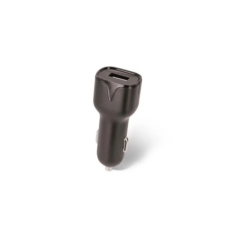 SETTY USB autonabíjačka 2,4A microUSB 1m kábel, čierna GSM043807