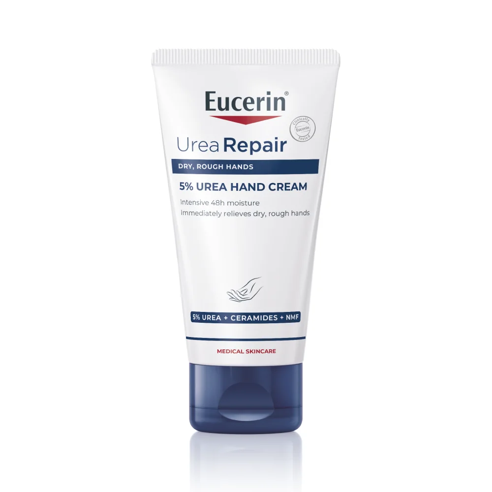 EUCERIN UreaRepair Krém na ruky 5 % urea, 75 ml 1×75 ml, hydratácia pokožky rúk