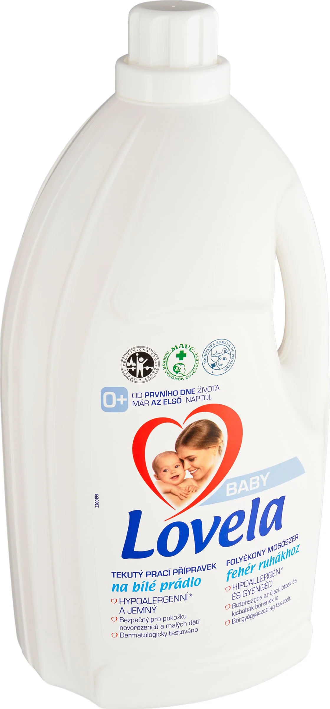 Lovela Baby tekutý prací prípravok na biele prádlo / 50 pracích dávok 4500 ml