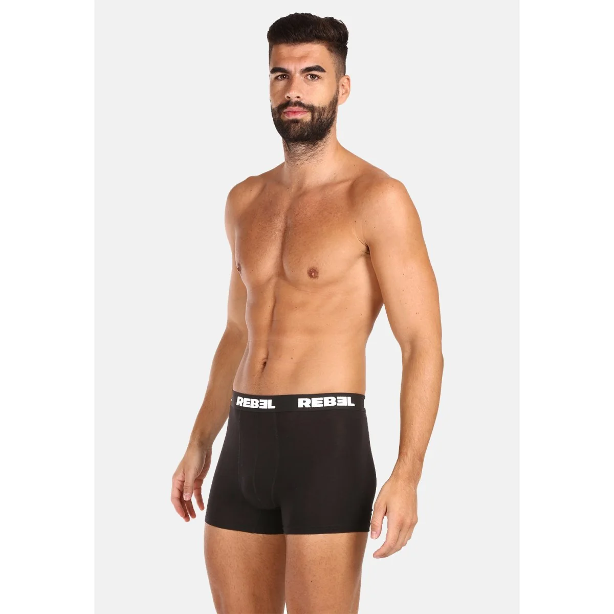 10PACK pánske boxerky Rebel čierne (10NBR001) L