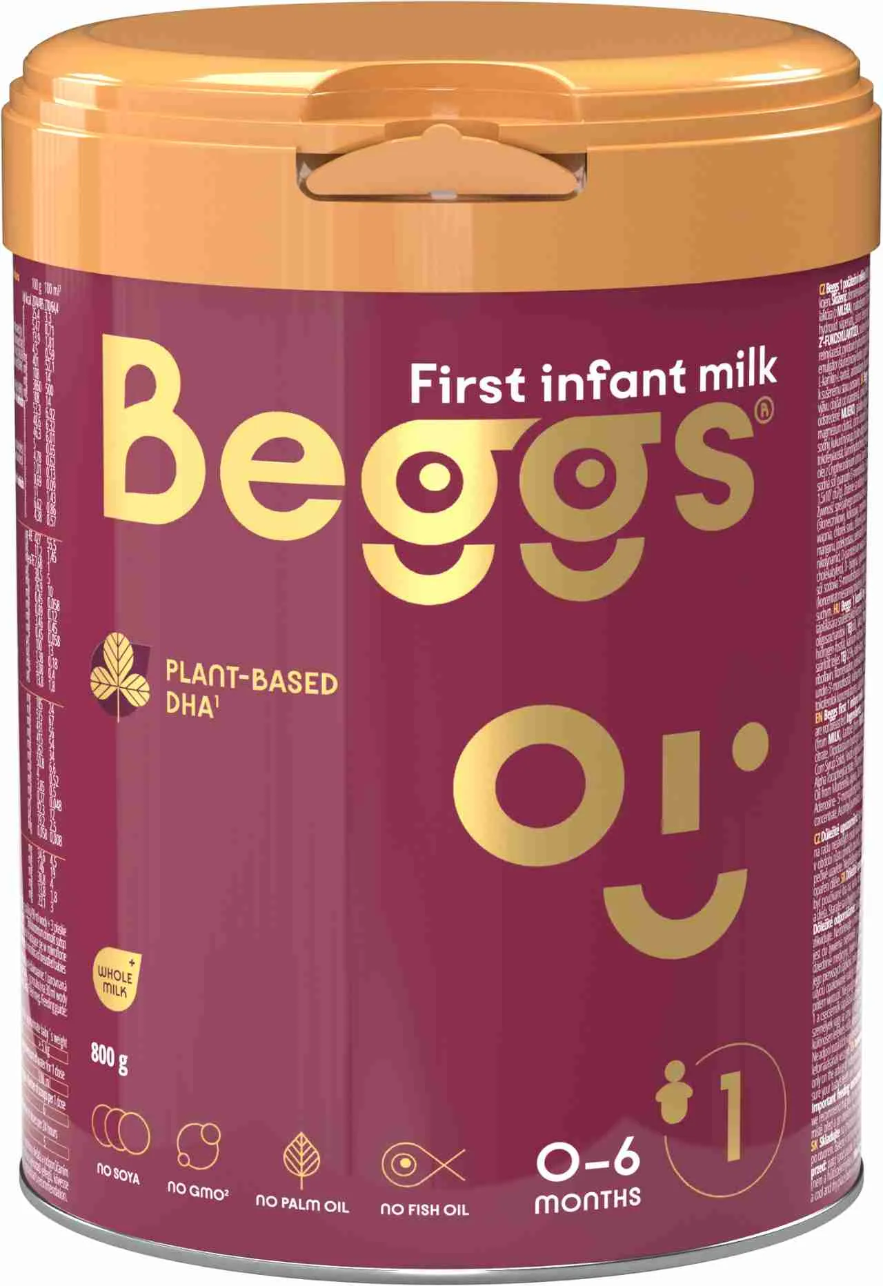 Beggs 1 počiatočné mlieko 1×800g, počiatočné mlieko