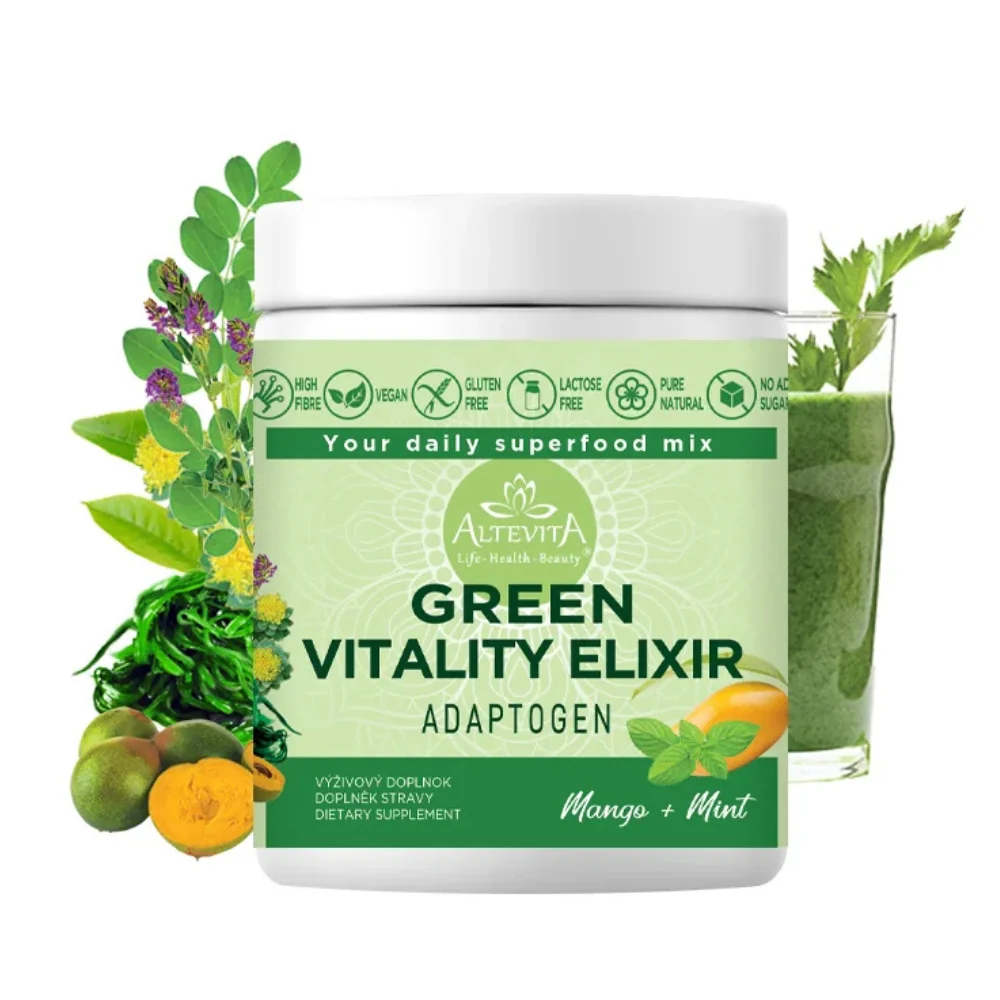 GREEN VITALITY ELIXÍR MANGO a MÄTA 300g
