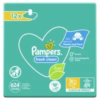 Pampers Wipes Box 624ks (12x52) Fresh clean