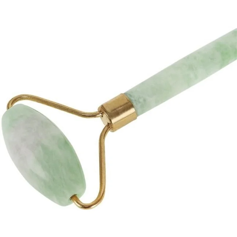 MG Jade Roller masážny valček na tvár + Gua Sha, zelený