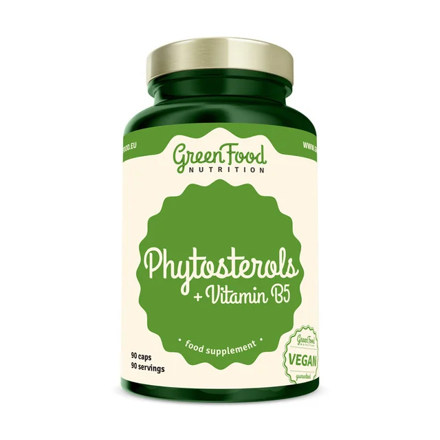 GreenFood Nutrition Phytosterols + Vitamin B5 1×90 cps, výživový doplnok