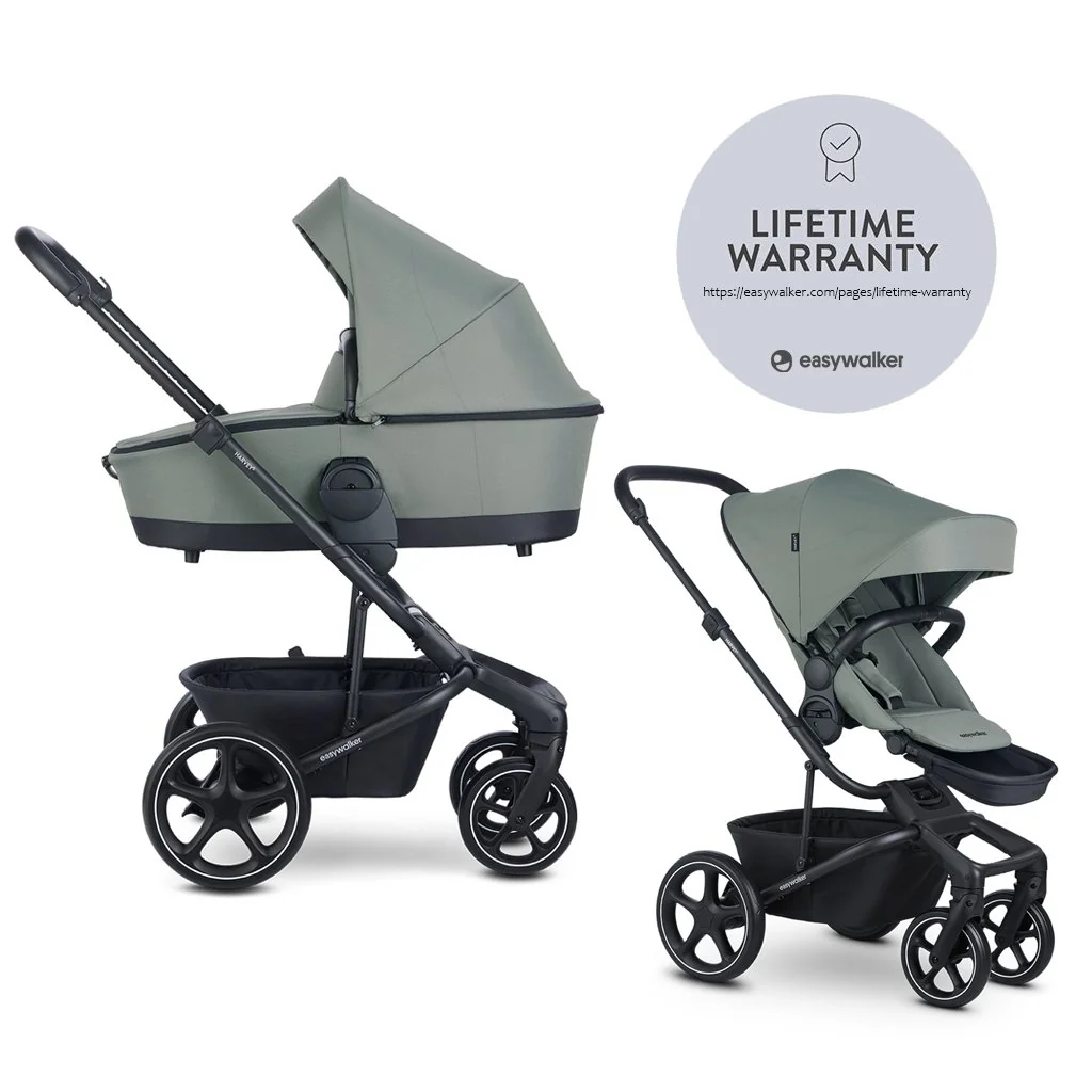 Easywalker Harvey⁵ 2v1 kombinovaný kočík Agave Green LITE RWS