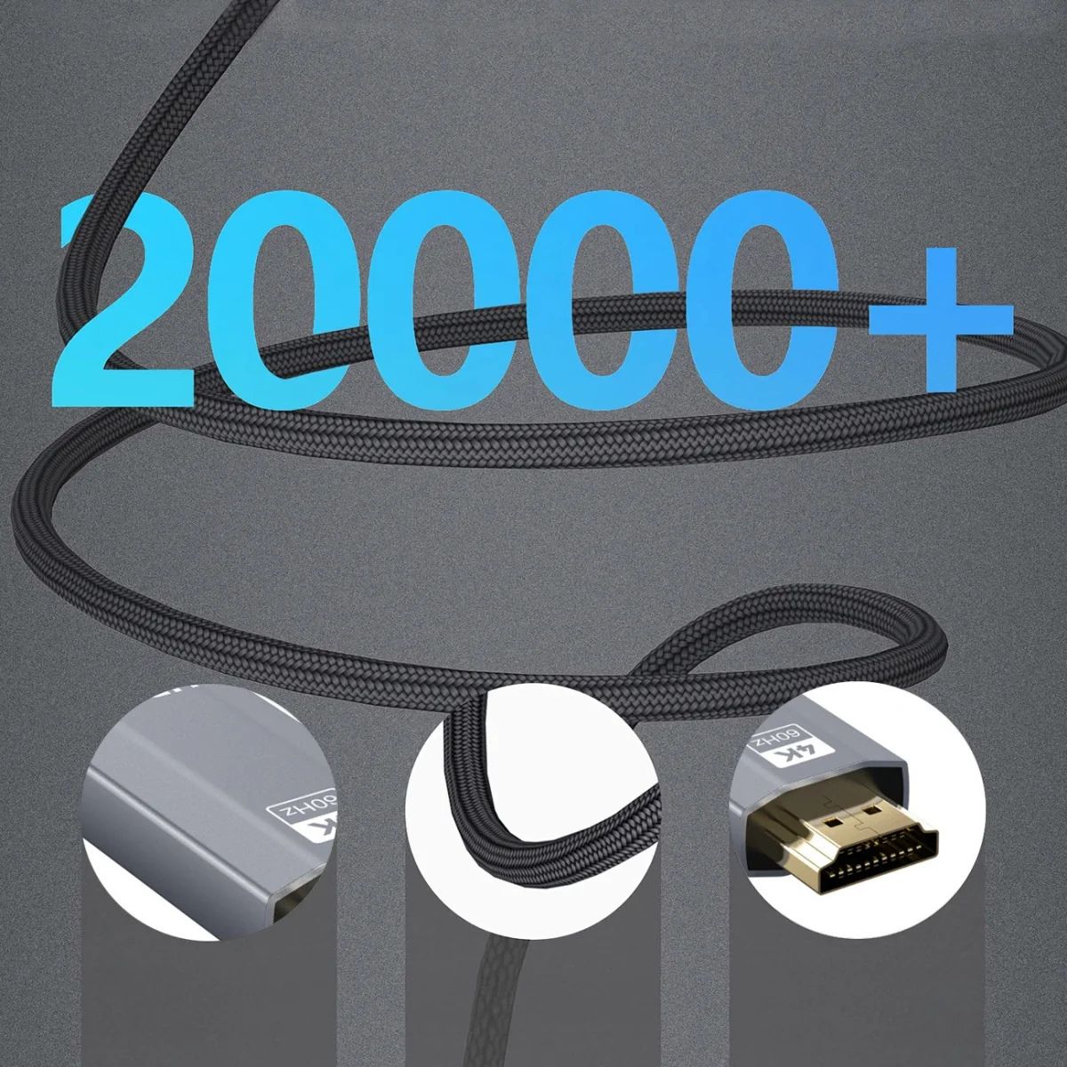 MG WCCH-01 kábel USB-C / HDMI 4K 60Hz 1.8m, čierny