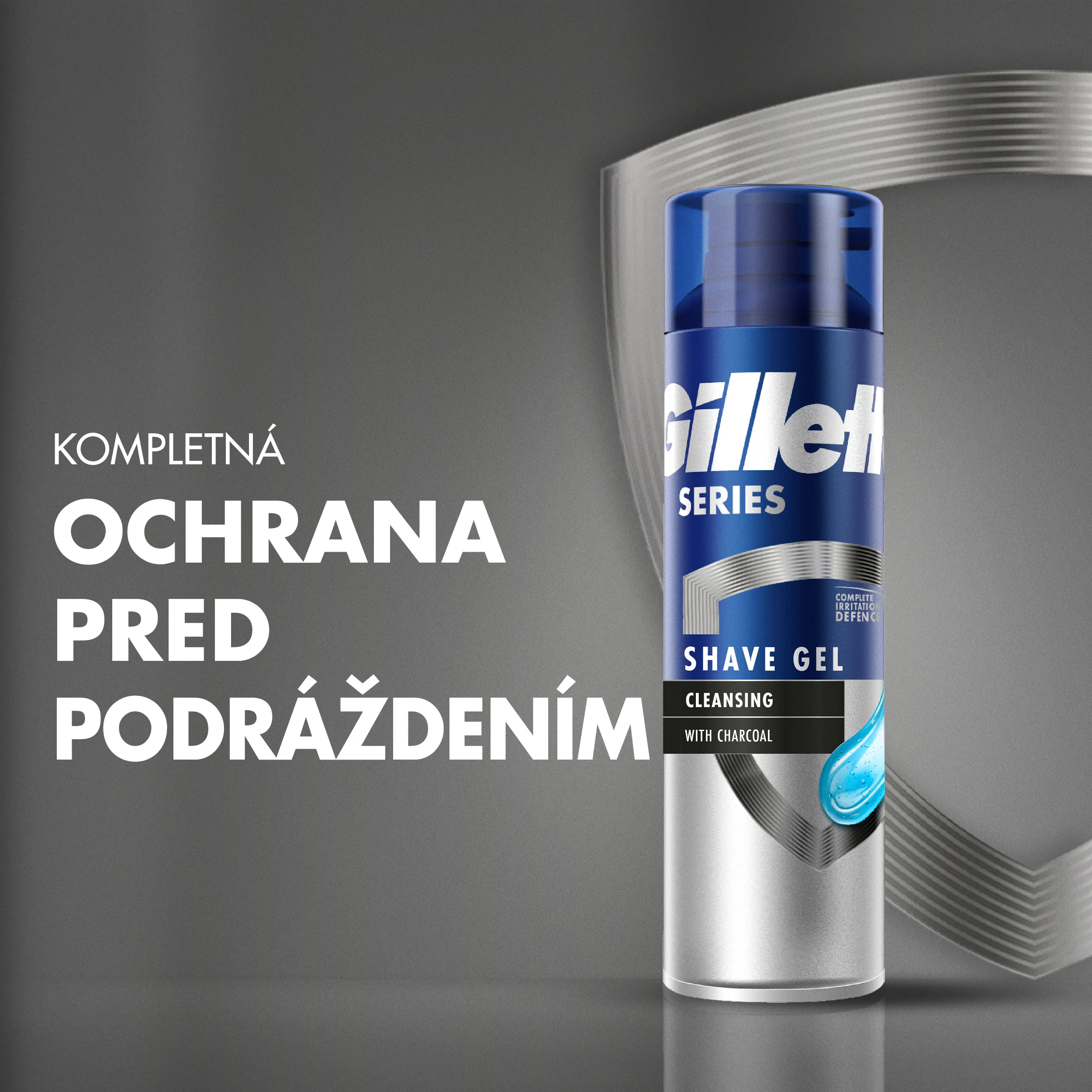 Gillette Series gél na holenie s aktívnym uhlím 200 ml