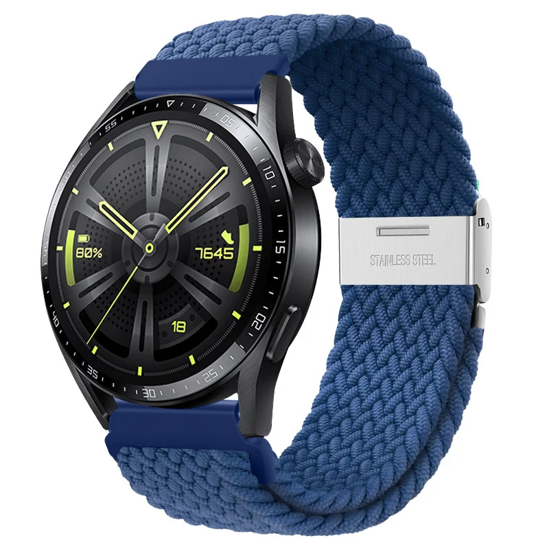 BStrap Elastic Nylon 2 remienok na Xiaomi Amazfit GTR Mini cold blue