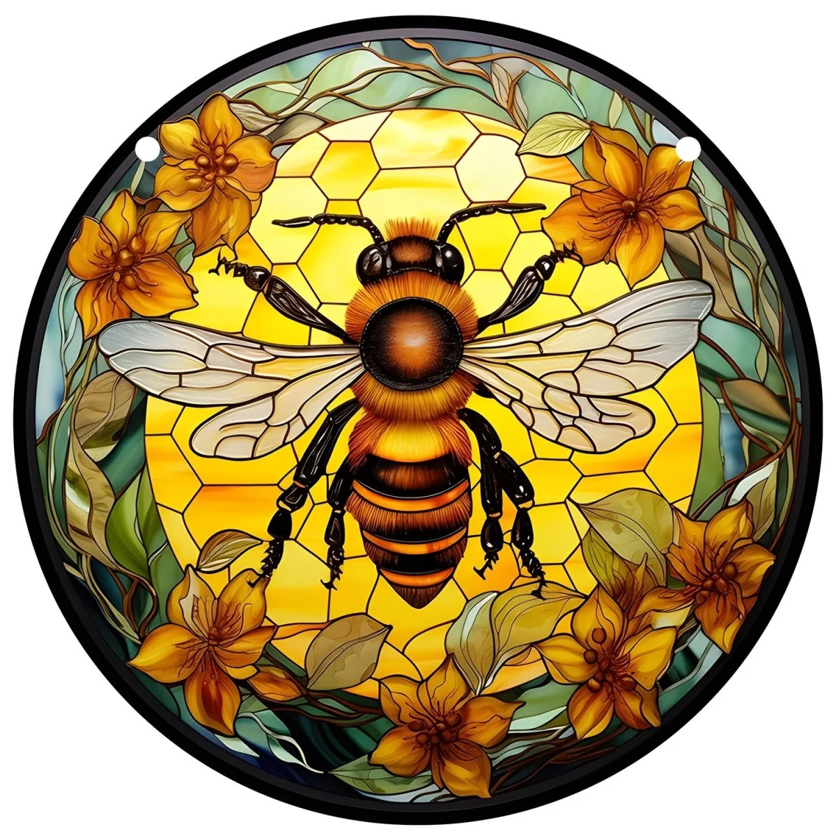 Vitrážový lapač slnka - Bee/Typ3/L