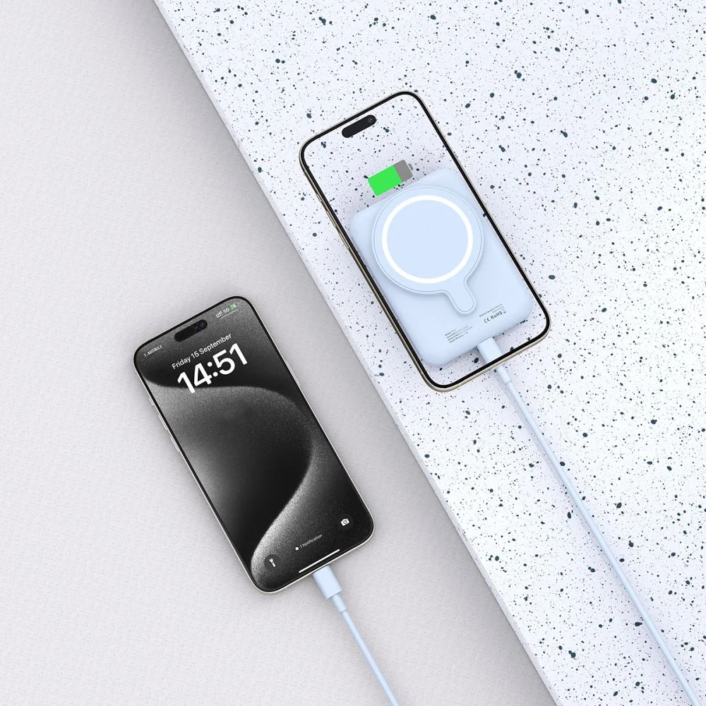 Tech-Protect PB10 LifeMag MagSafe Power Bank 5000mAh, modré