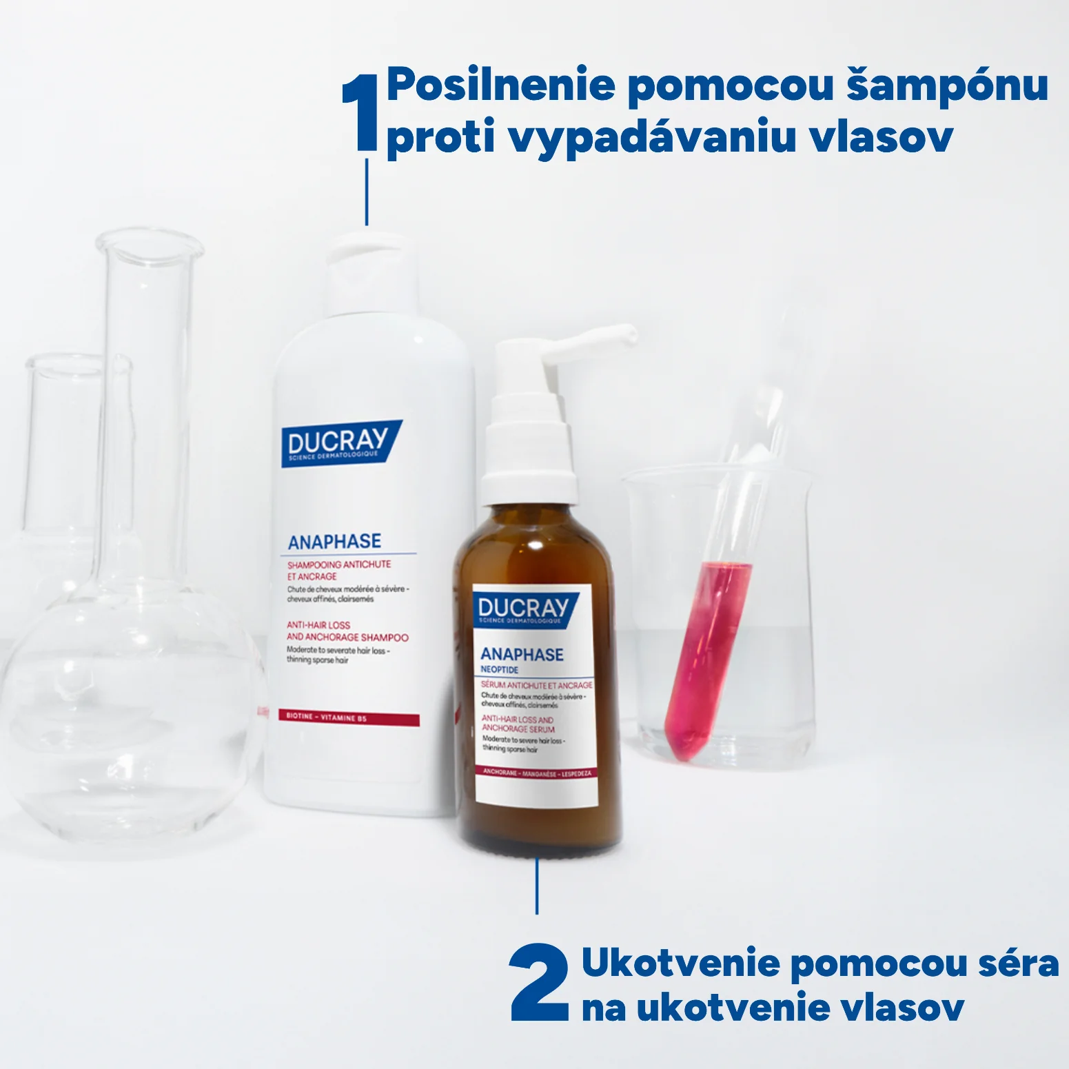 DUCRAY Neoptide EXPERT Sérum proti vypadávaniu & na rast vlasov 2×50 ml, sérum proti vypadávaniu vlasov
