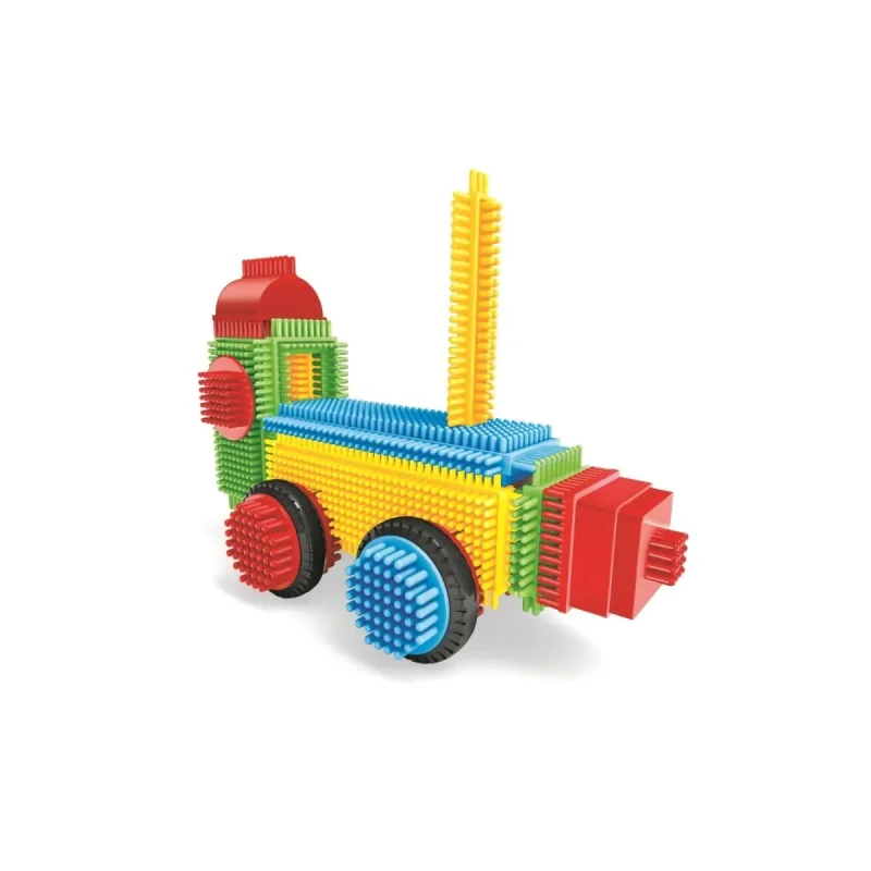 Miniland Pegy Bricks kreatívna stavebnica Vláčik 22 dielov, pohyblivé dieliky, MLZ46061