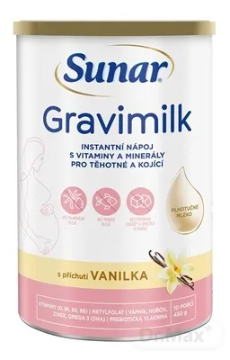 Sunar Gravimilk s príchuťou vanilka