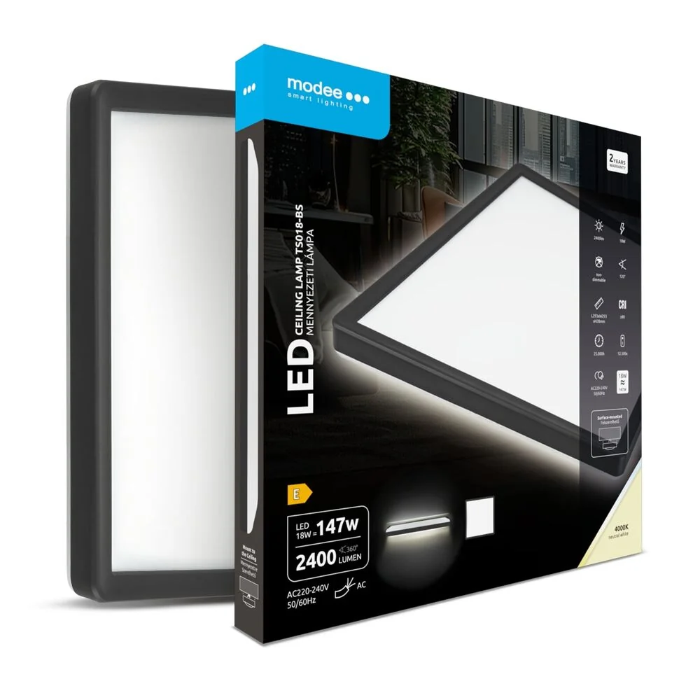 Modee LED stropné svietidlo TS018-BS 18W 2400lumenov 4000K