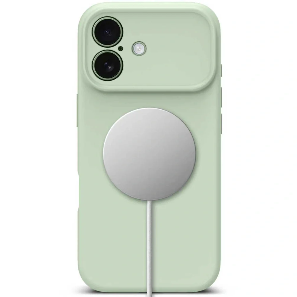 Tech-Protect Silicone MagSafe kryt na iPhone 17, zelený